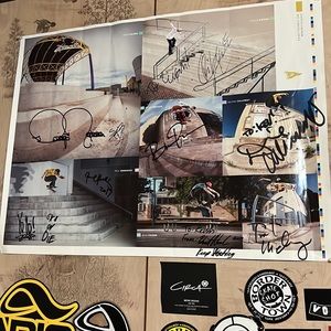 Poster signed by skaters